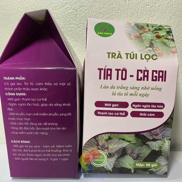 Mẫu thiết kế bao bì trà tía tô độc đáo, thu hút
