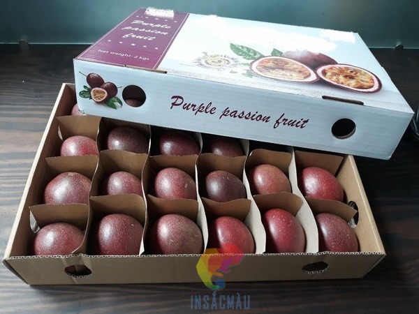Mẫu hộp carton dẹt đựng trái cây