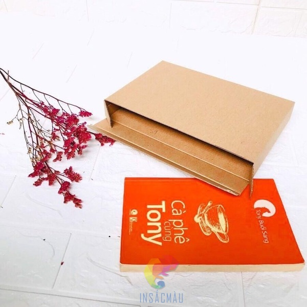 Mẫu hộp giấy carton dẹt đựng sách