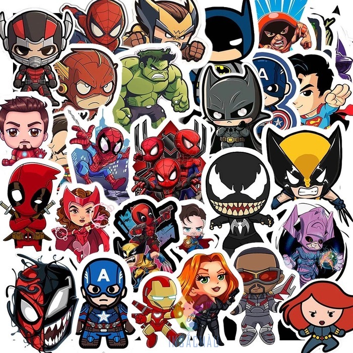 Mẫu sticker Spiderman chủ đề chiến đấu