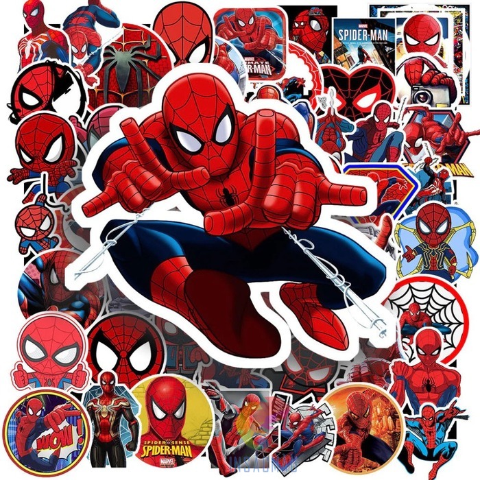 Mẫu sticker Spiderman thiết kế thu hút