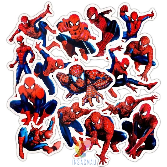 Mẫu sticker Spiderman đẹp