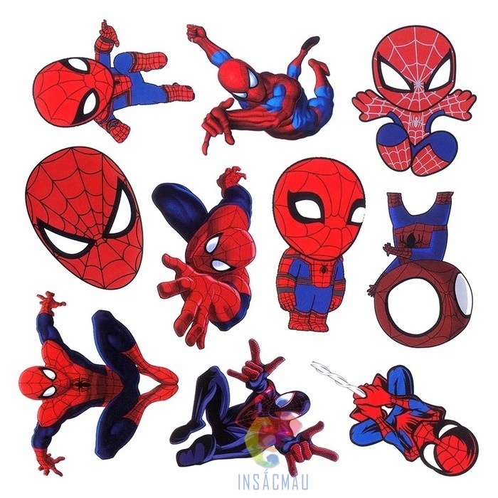 Mẫu sticker Spiderman dễ thương