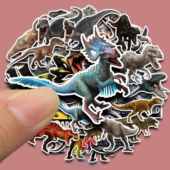 Các mẫu sticker khủng long sinh động