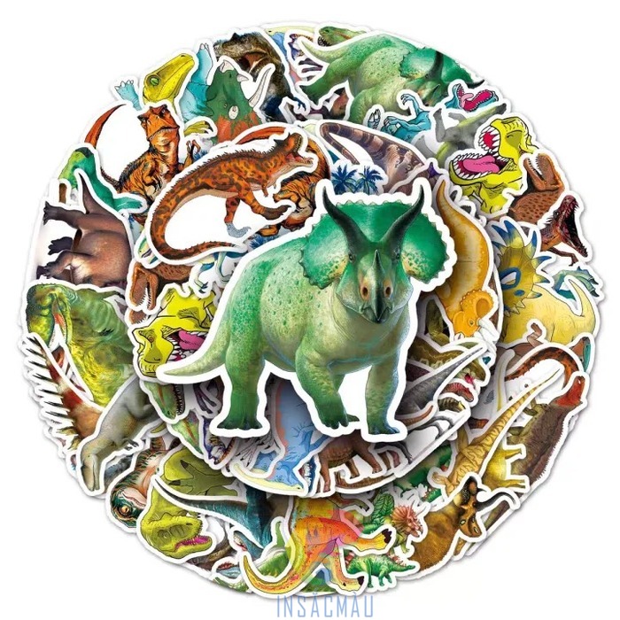 Mẫu sticker khủng long đáng yêu