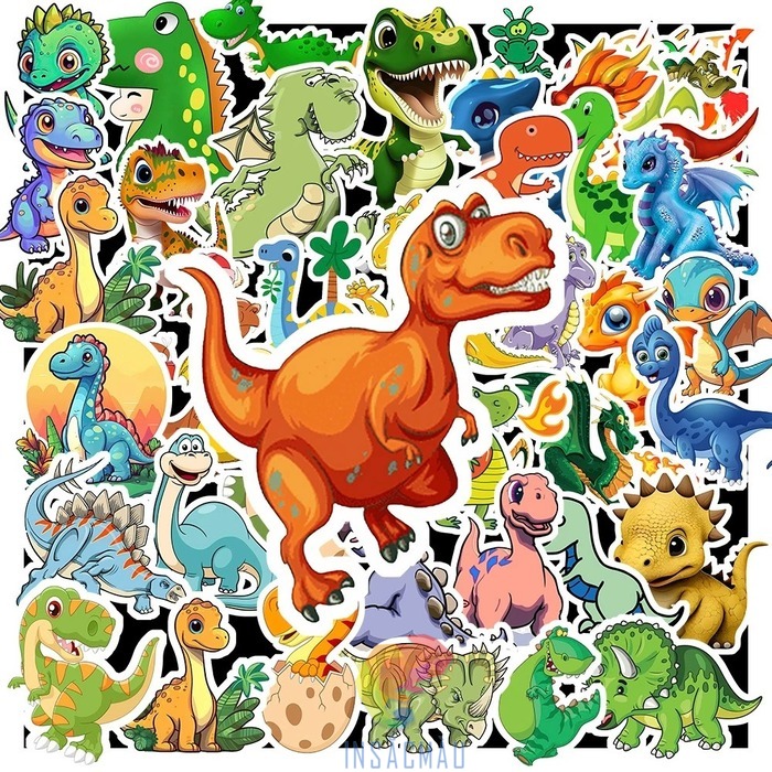 Mẫu sticker khủng long bạo chúa