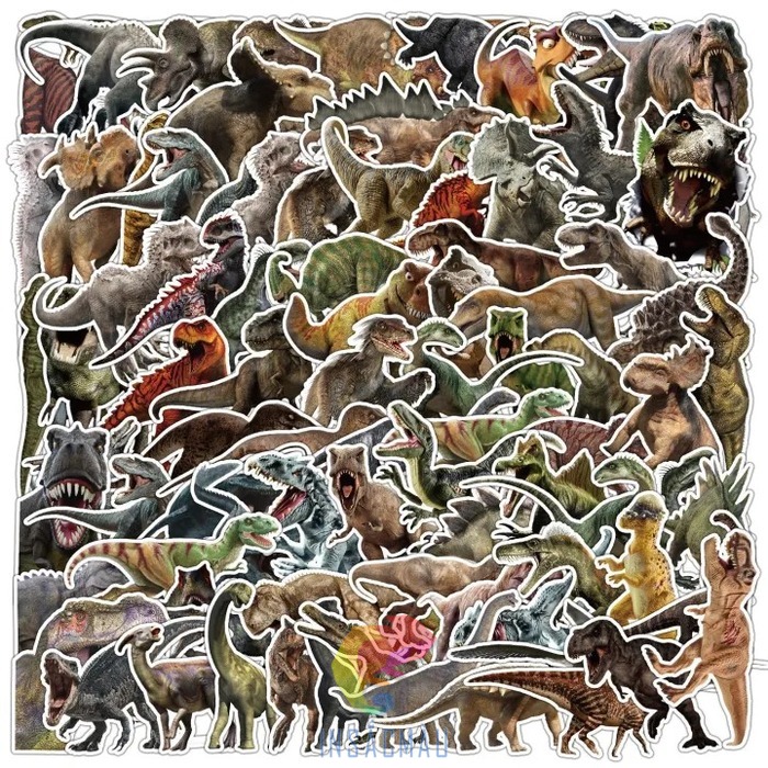 Các mẫu sticker dán hình khủng long