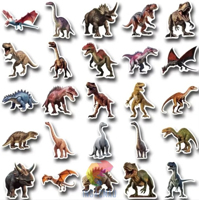 Các mẫu sticker khủng long theo loài