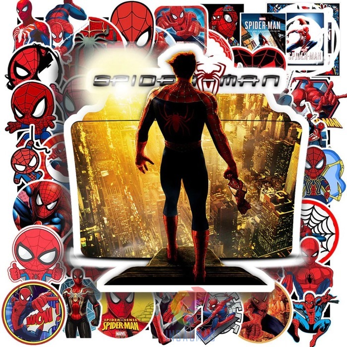 Mẫu sticker Spiderman phong cách 3D sinh động