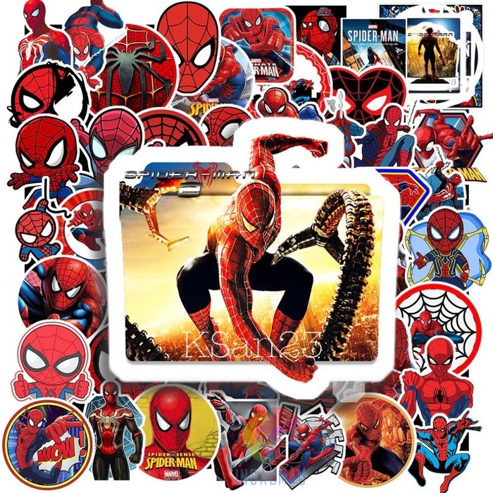 Mẫu sticker Spiderman 3D ấn tượng