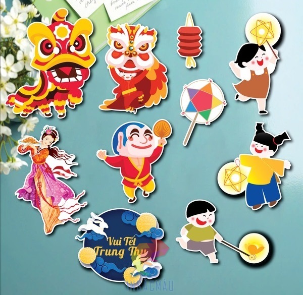 Sticker trung thu truyền thống vui nhộn