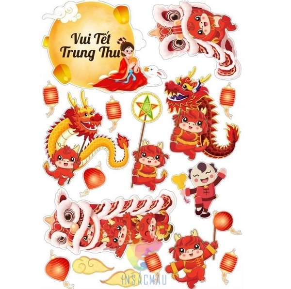 Mẫu sticker lễ hội trung thu