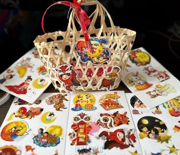 Sticker trung thu đẹp, mẫu mã đa dạng