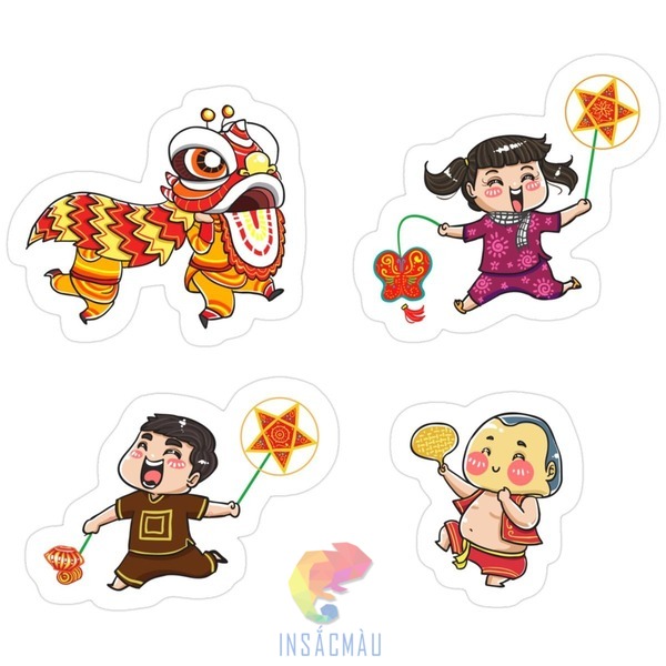 Sticker lễ rước đèn trung thu