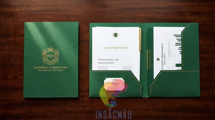 Thiết kế folder 2 tai đẹp cho doanh nghiệp