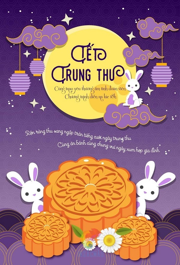 Mẫu tờ rơi quảng cáo trung thu đẹp