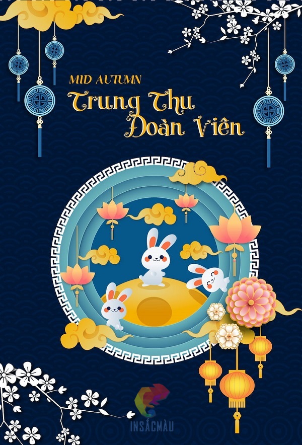 Mẫu tờ rơi trung thu đẹp, sang trọng