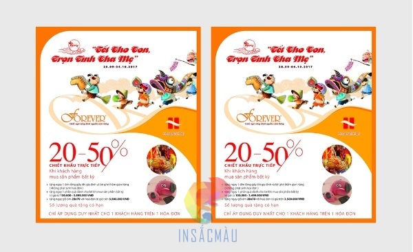 Mẫu tờ rơi quảng cáo trung thu độc đáo, thu hút