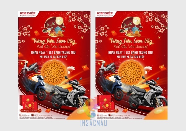 Mẫu tờ rơi quảng cáo trung thu cho doanh nghiệp bán xe