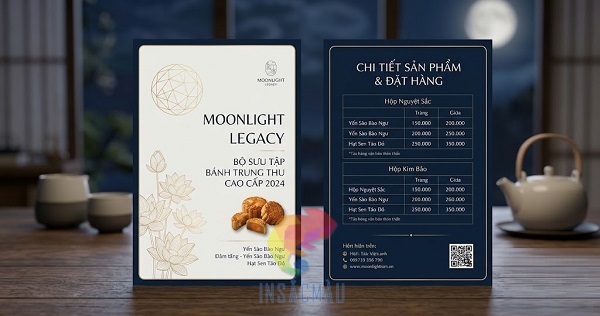 Mẫu tờ rơi trung thu thiết kế sang trọng