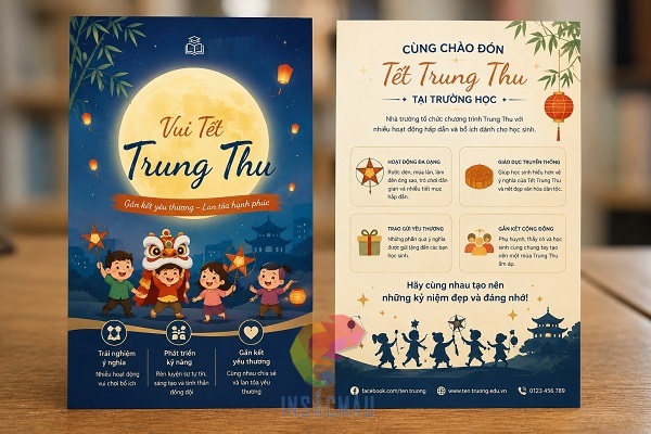 Mẫu tờ rơi trung thu ấn tượng