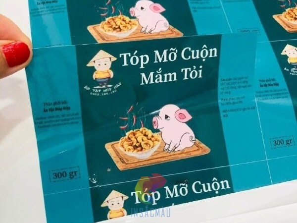 Các thông tin bắt buộc phải có trên tem dán hộp tóp mỡ
