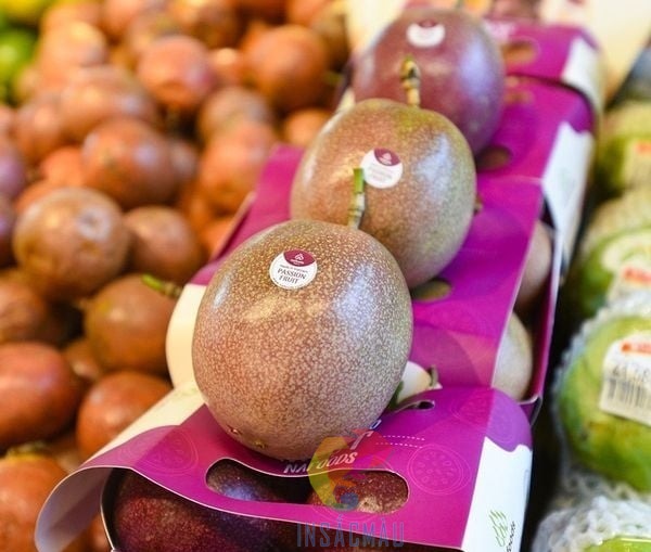 Mẫu tem nhãn hình tròn dán lên trái chanh dây