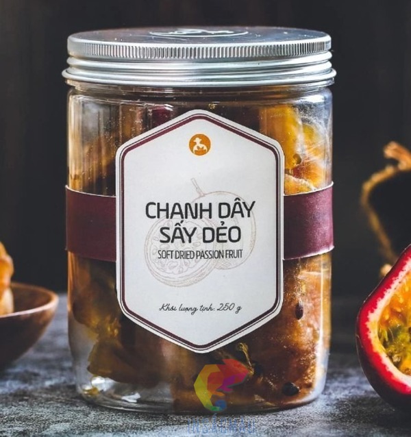 Mẫu tem nhãn chanh dây hình dáng đặc biệt