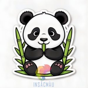 30+ Mẫu Sticker Gấu Trúc Cute, Biểu Cảm Hài Hước, Độc Lạ, Chill