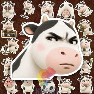 33+ Mẫu Sticker Bò Sữa Cute, Ngộ Nghĩnh, Đáng Yêu