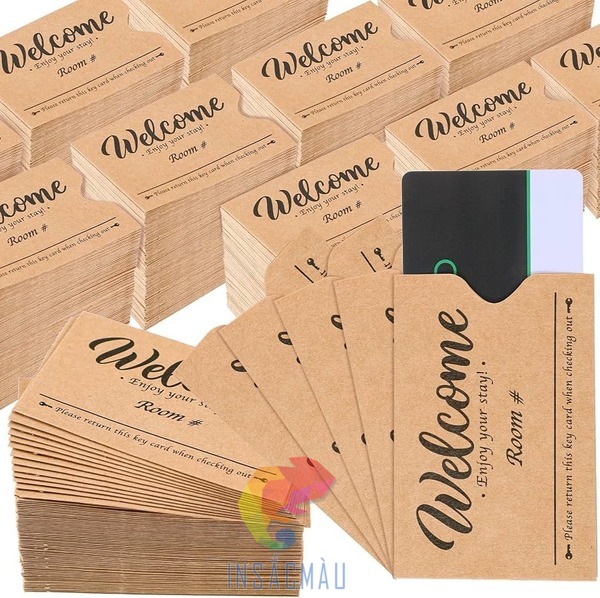 Mẫu bao đựng thẻ từ bằng giấy kraft