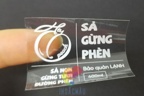 Mẫu decal chữ dán bao bì sản phẩm