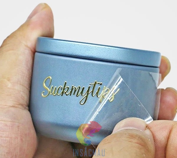 Mẫu decal chữ dán sản phẩm
