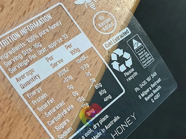 Mẫu decal chữ dán dán bao bì sản phẩm