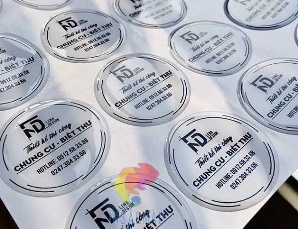 Mẫu decal logo công ty thiết kế tối giản