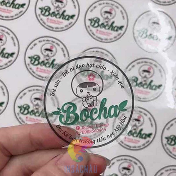 Mẫu decal logo công ty, tiệm kinh doanh đồ ăn vặt