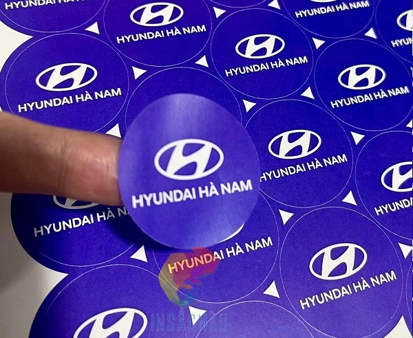 Mẫu decal logo công ty Hyundai
