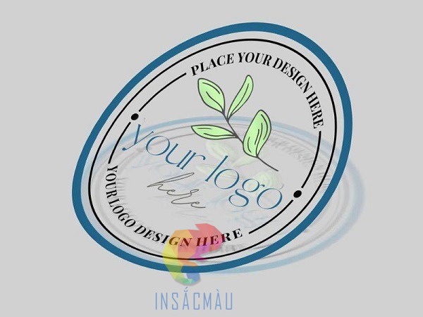 Mẫu decal logo công ty bằng nhựa trong