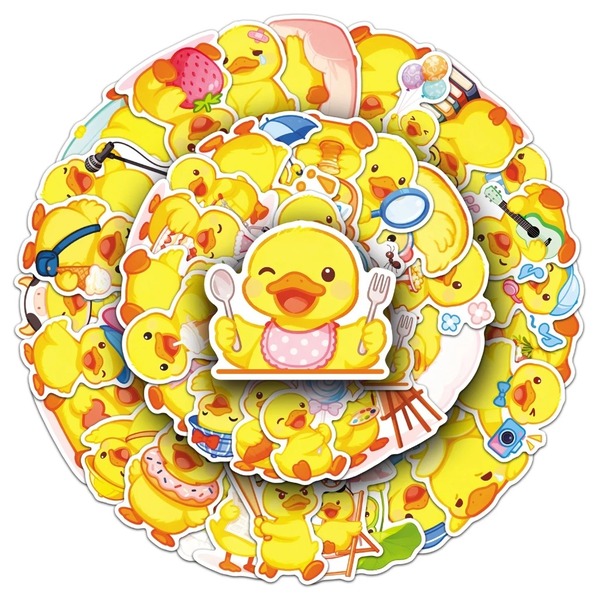 Mẫu sticker con vịt ngộ nghĩnh, đáng yêu