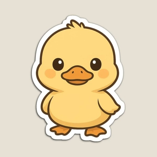 Mẫu sticker hình con vịt cute