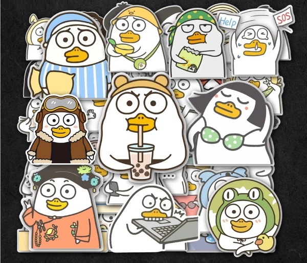 Các mẫu sticker hình con vịt cute, dễ thương