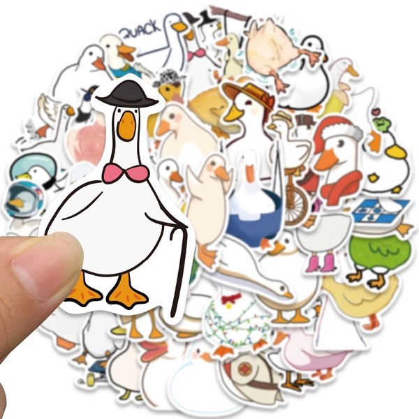 Mẫu sticker con vịt chống gậy