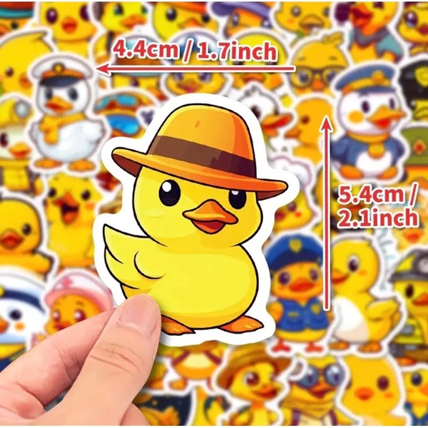 Mẫu sticker con vịt đội nón