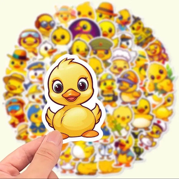 Mẫu sticker hình con vịt cute, đáng yêu