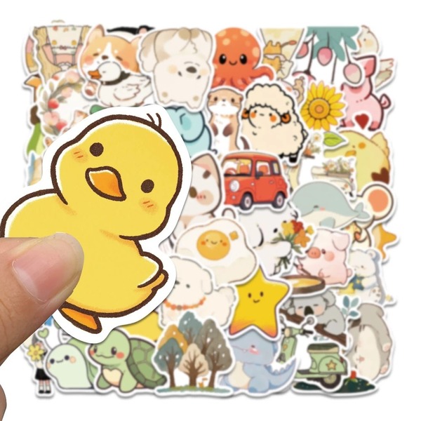 Mẫu sticker hình con vịt con dễ thương
