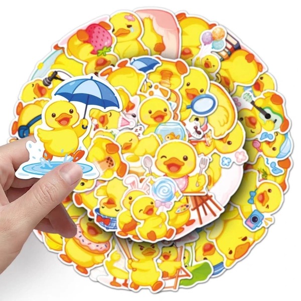 Mẫu sticker con vịt che ô