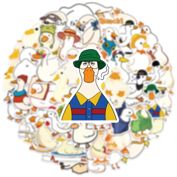 Mẫu sticker con vịt trắng đễ thương