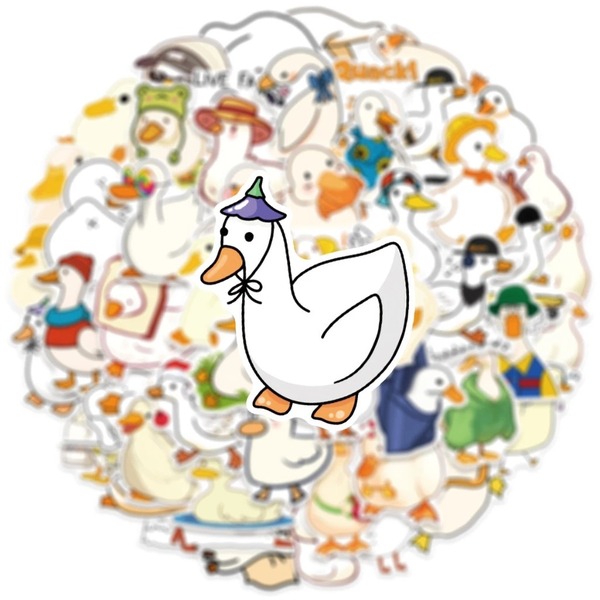Mẫu sticker con vịt đội nón cute