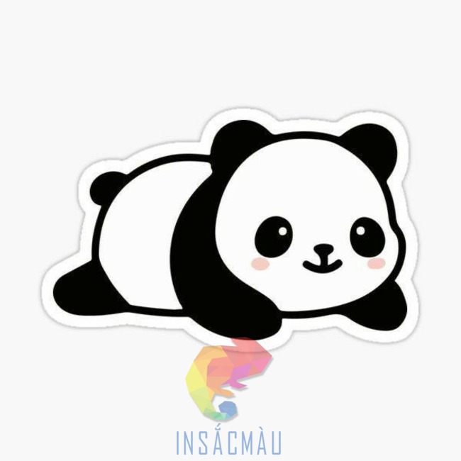 Mẫu sticker gấu trúc cute