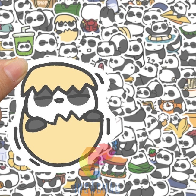 Mẫu sticker gấu trúc đáng yêu